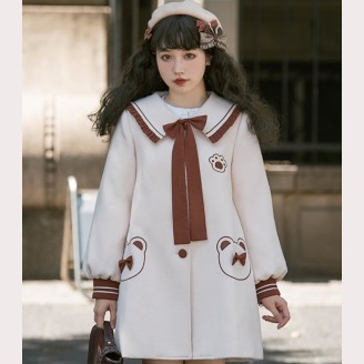 Bear Amusement Sweet Lolita Coat by Eieyomi (EY15)